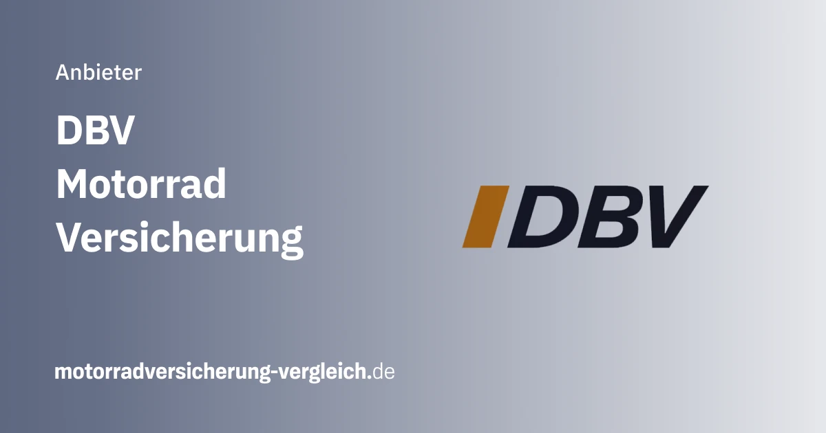 DBV Motorrad Versicherung